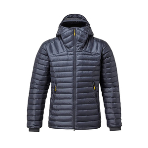 Veste rembourrée en polyester matelassé avec logo personnalisé pour hommes rue haute col montant hiver le plus récent grande taille longue teinte unie service OEM - Product Image 1