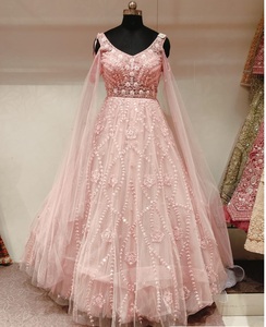 Stylish Net Fabric Gown with Delicate Embroidery for Women Perfect for <strong>Grand</strong> <strong>Functions</strong> and Party Wear - Product Image 2