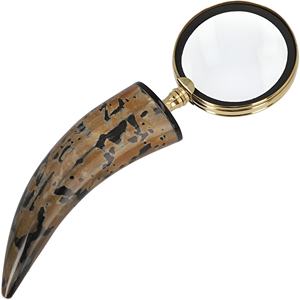 Premium & Stylish Customized <b>Glass</b> Item with Buffalo Cow Horn Handle <b>Magnifying</b> <b>Glass</b> Equipment OEM Support - Product Image 1