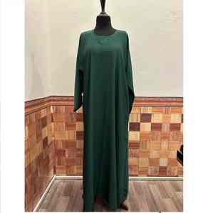 NUEVAS Abayas Negras Lisas al por Mayor, Color Sólido, Ropa Islámica Modesta y Sencilla, Vestidos Musulmanes para Mujer, Abayas de Dubái - Product Image 3