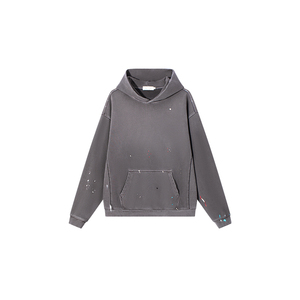 Streetwear Fabricantes 500 GSM Distressed Vintage Washed Sun Faded Hoodie Hombres Precio barato Hoodies - Product Image 5