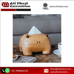 ที่ใส่กระดาษชำระทำจากไม้ดีไซน์ทันสมัยที่ใส่กระดาษเช็ดปากสำหรับโต๊ะในร้านอาหารของโรงแรมในบ้าน - Product Image 6