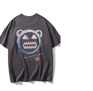 Venta al por mayor de camisetas de hombre en blanco 100% algodón de impresión personalizada liso bordado Logo etiqueta impresa camisetas personalizadas - Product Image 5