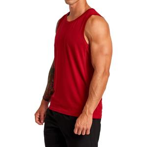 OEM 2025 nueva llegada hombres camiseta sin mangas personalizada Color sólido camiseta sin mangas de secado rápido de alto grado hombres camiseta sin mangas - Product Image 2