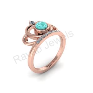 925 plata esterlina venta al por mayor aniversario boda Arizona turquesa circón 5mm bisel ajuste eternidad anillo de diseño de piedras preciosas - Product Image 3