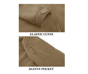 Nouvelle arrivée Vestes polaires élégantes à bas prix à capuche à manches longues en polaire avec poche kangourou - Product Image 4