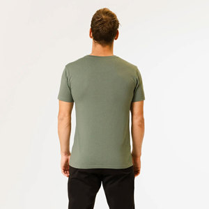 Camiseta de Manga Corta con Cuello Redondo para Hombre, Tallas Grandes y Altas Disponibles, Estilo Casual, Clásica, Básica, para Verano - Product Image 2