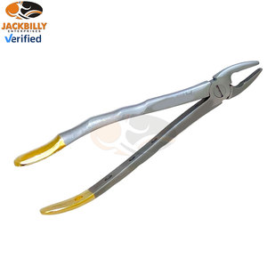 Juego de 2 fórceps manuales de extracción de dientes de raíz MD1 + MD2 MD3 + MD4 Instrumentos quirúrgicos dentales Premium MOL Certified Upper Lower Cuspid - Product Image 4