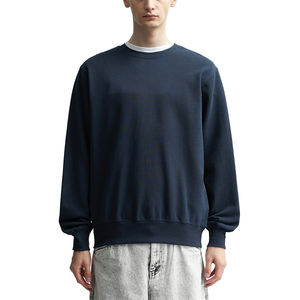 2025 haut de gamme hommes cou sweat brodé Logo personnalisé Vintage poids lourd ODM hiver approvisionnement fabriqué au Pakistan - Product Image 3