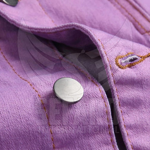Made In High Quality Durable Material <b>Jeans</b> Jacket Solid Color Covered <b>Button</b> <b>Jeans</b> Winter Jacket - Product Image 6