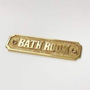 New Lord Brand Brass Gold-Plated Round Polished <b>Door</b> Plaque <b>Signs</b> - Product Image 2