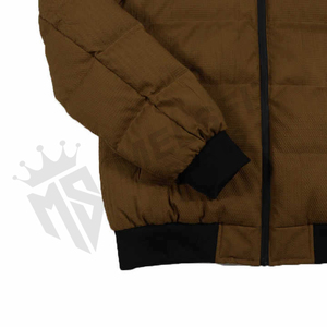 High Quality Custom OEM Coated Stand Collar Hooded Puffer <b>Jacket</b> <b>Men's</b> Winter Casual Custom Logo <b>Letter</b> Windproof Eco-Friendly - Product Image 6