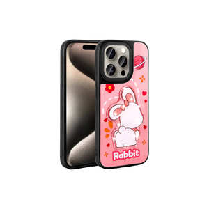 Coque de protection premium en silicone gaufré avec motif emblématique pour iPhone 15 Pro, étui lumineux de dessin animé - Matériau PC rigide A53 XR - Product Image 1
