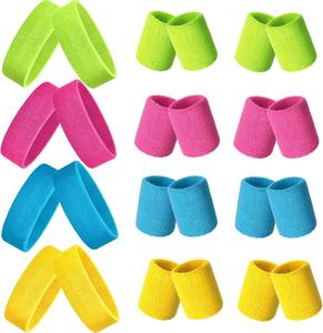 Sports Wrist-<b>head</b> <b>Bands</b> for Men & Women - Moisture Wicking Athletic Terry Cloth Sweatband for Tennis, Basketball, <b>Running</b>, Gym, - Product Image 2