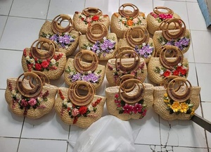 Natural Rattan <b>Storage</b> <b>Basket</b> With Handle Rectangle Shape Rustic Style Multi Purpose Use - Product Image 4