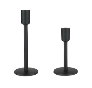 Pièce maîtresse décorative Bougeoirs de table Bougeoirs noirs - Product Image 4
