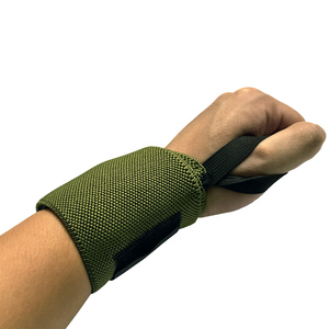 Poignets pour l'haltérophilie-Polyester antidérapant et coton Support solide pour le levage lourd Unisexe Améliorer la force de la main - Product Image 4