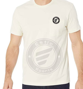 Offre Spéciale recadrée boîte Fit t-shirt blanc t-shirts en gros Boxy Fit surdimensionné goutte épaule T-shirt Vintage lourd col montant - Product Image 5