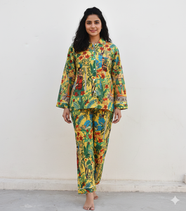 Pijamas de noche para niñas y mujeres, conjuntos a juego para la familia, cintura elástica, ropa de invierno y verano - Product Image 1