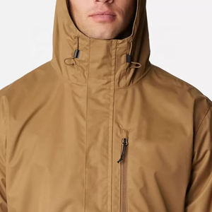 2026 chaqueta de entrenador con logotipo personalizado de alta calidad para hombre, chaqueta informal personalizada transpirable con soporte de lona de Color sólido para invierno OEM - Product Image 4