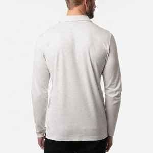 Camiseta Polo Blanca de Algodón Personalizada para Hombre, Corte Clásico, Informal, para Negocios, Ropa de Calle, al por Mayor - Product Image 2