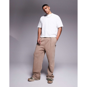 High Quality Boxy Fit over-sized Blank Plain White <b>T</b>-<b>Shirt</b> for <b>Men</b> Mock Neck <b>Cool</b> Summers Tee Drop-Shoulder <b>T</b>-<b>shirt</b> for <b>Men</b> - Product Image 4