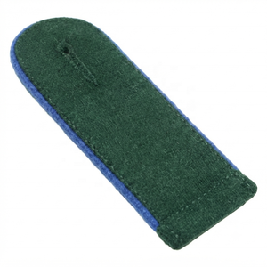 Épaulettes professionnelles traditionnelles vert bouteille avec passepoil bleu bleuet, accessoires d'uniforme personnalisés - Product Image 3