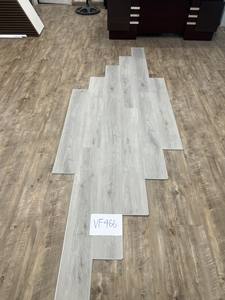 Suelo SPC en tono gris, tablones de vinilo fabricados en Vietnam, capa de desgaste blanca, núcleo blanco. - Product Image 2
