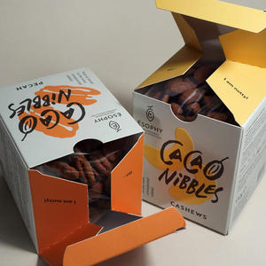 Custom High-End Chocolate Soap Cashew Packaging Small MOQ Brand Design Paper Folders <b>Boxes</b> - Product Image 4