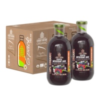 100% Biologische Antioxidanten Sap Georgia's Natuurlijke Biologische NFC Granaatappel Zuurkersensap in 200ml/300ml/750ml/1l Flessen