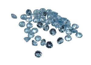 Bán buôn 6 mét tự nhiên bầu trời màu xanh Topaz Mặt đá quý <span class=keywords><strong>AAA</strong></span> chất lượng với màu sắc tốt xử lý nhiệt đối với trang sức làm - Product Image 4