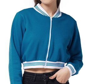 แจ็กเก็ตสตรีเสื้อแจ็กเก็ตเบสบอลสำหรับฤดูหนาวโลโก้ตามสั่ง - Product Image 2