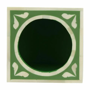 Caja de almacenamiento de servilletas cuadrada impresa personalizada al por mayor, soporte de pañuelos con incrustaciones de hueso de aspecto más nuevo con decoración de mesa de Crescent Crafts - Product Image 3