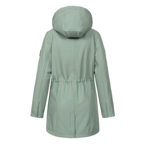 Chaqueta Softshell Ecológica de Invierno para Mujer, 100% Poliéster y Mezcla de Algodón, Ligera, Resistente al Viento, Cómoda y Transpirable - Product Image 4