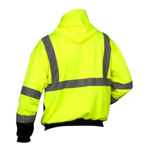 Vêtements de travail d'extérieur, sweat-shirt de sécurité à succès, nouvelle arrivée, sweat-shirt de sécurité léger, haute visibilité, fabriqué au Pakistan. - Product Image 5