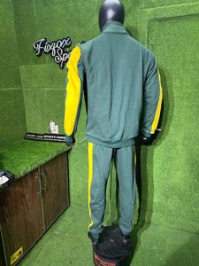 Survêtements de sport d'hiver personnalisés pour hommes avec un design imprimé de strass, en molleton de coton, fermeture à cordon - Product Image 4