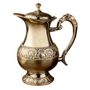 Pure Brass Vintage Jug With Hammered And Polish Finished For Home Restaurant And Hotel Kitchenware Metal <b>Pitcher</b> For Water - Product Image 5