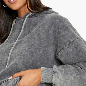 Produit le plus vendu Ensemble de survêtement homme femme élégant personnalisé délavé au soleil Vente en gros Survêtement femme haute qualité délavé à l'acide - Product Image 4