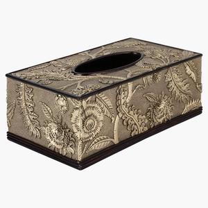 Haute vente en acier inoxydable rectangulaire serviette boîte de rangement forme carrée dessus de table décoratif mouchoirs en papier poubelle Premium tissu - Product Image 1