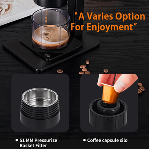 <span class=keywords><strong>Cafetera</strong></span> <span class=keywords><strong>Nespresso</strong></span> para Viajes al Aire Libre, ODM OEM, Totalmente Automática, 2 en 1, Mini <span class=keywords><strong>Cafetera</strong></span> de <span class=keywords><strong>Cápsulas</strong></span> para Camping y Senderismo - Product Image 2