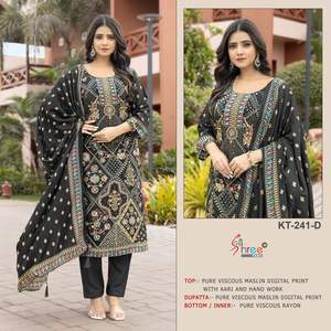 Tenue de fête traditionnelle Salwar Kameez de la meilleure qualité avec un tissu confortable et un ajustement parfait - Product Image 6