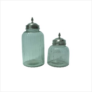 Ustensiles de cuisine design attrayant Stockage des épices Bocal en verre hermétique et récipient à sel Bocal en verre décoratif - Product Image 1