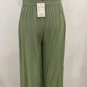 Elegant Lightweight Georgette <b>Palazzo</b> <b>Pants</b> for Women Mid Rise Loose-Fit Breathable Elastic Waist Harem Style - Product Image 3