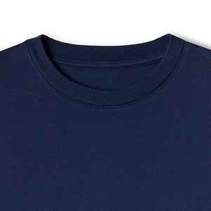 Sudadera Personalizada con Cuello Redondo, 100% Algodón, Sudadera Extra Grande de Felpa Francesa, Sudadera Lisa de Estilo Urbano, Sudadera con Capucha de Lujo - Product Image 4