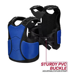 Protège-poitrine en cuir durable pour l'entraînement aux arts martiaux, protection corporelle avec absorption des chocs, confort et mobilité - Product Image 3