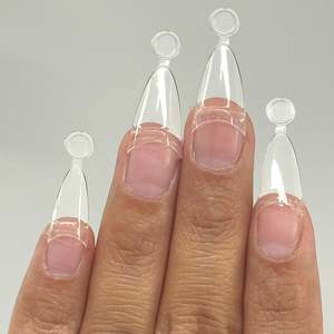 Puntas de Uñas Preformadas A10jet, Forma Almendrada Corta, 504 Piezas por Caja - Product Image 2