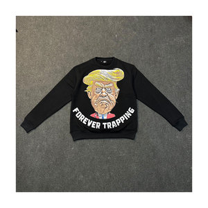 Ropa de calle de invierno holgada para hombre, sudaderas con capucha de lana de gran tamaño con bordado estampado de alta calidad, transpirables y ecológicas - Product Image 6