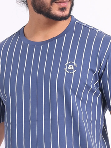 Top vente 100% coton hommes T-Shirt mode imprimé avec coupe régulière col extensible demi manches quotidien décontracté confort - Product Image 3