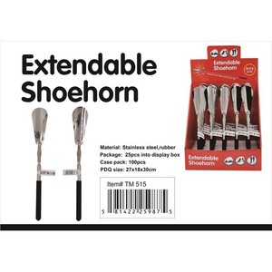 Chausse-pied extensible en acier inoxydable et métal - Product Image 1