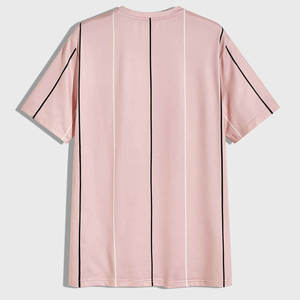 Camiseta de verano de manga corta transpirable de poliéster y algodón 100% de talla adulta de alta calidad para hombres - Product Image 2